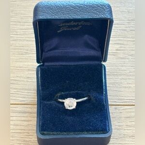 “The Vanderbilt Jewel" cubic zirconia solitaire ring by Uncas